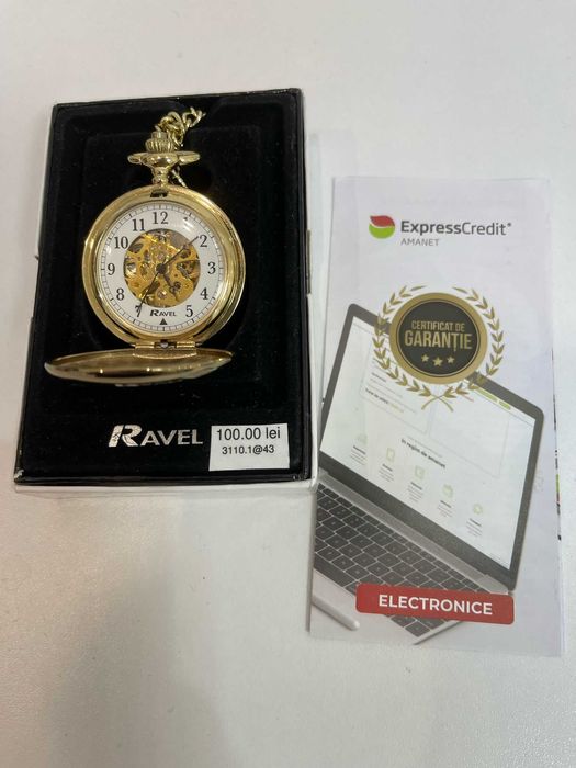 (Ag43) Ceas de buzunar Ravel B3110 - Garantie 2 ani!