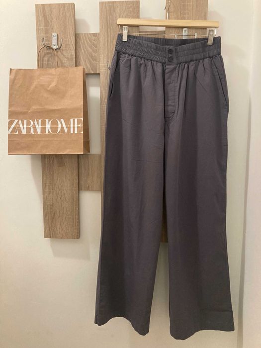 Дълъг памучен панталон на Zara Home, нов с етикет, размер М