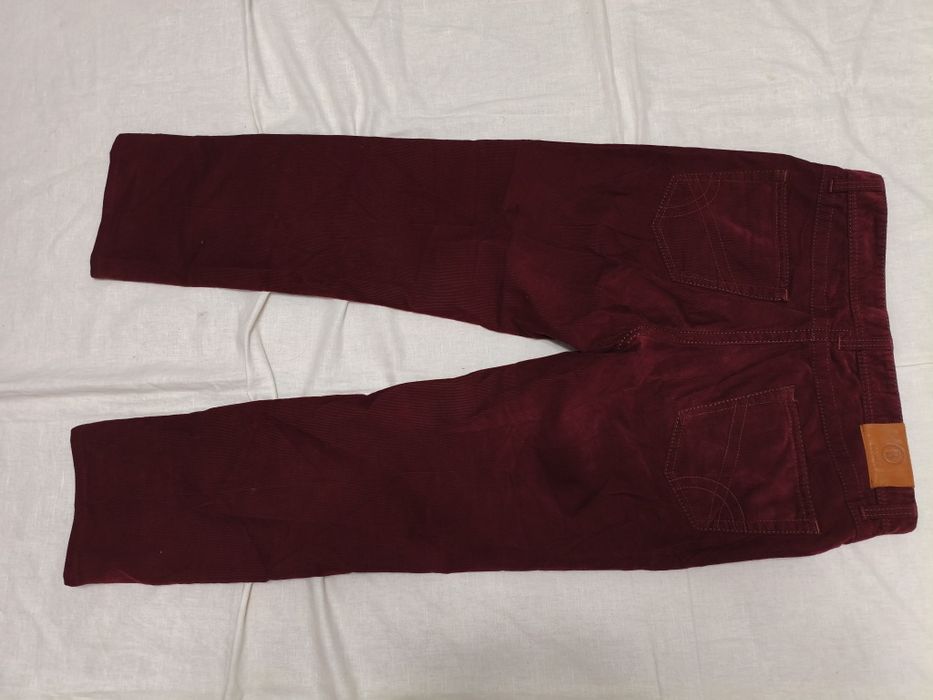 Pantaloni Bogner Comfort Fit mărime 5/M/L bărbați casual velură grena