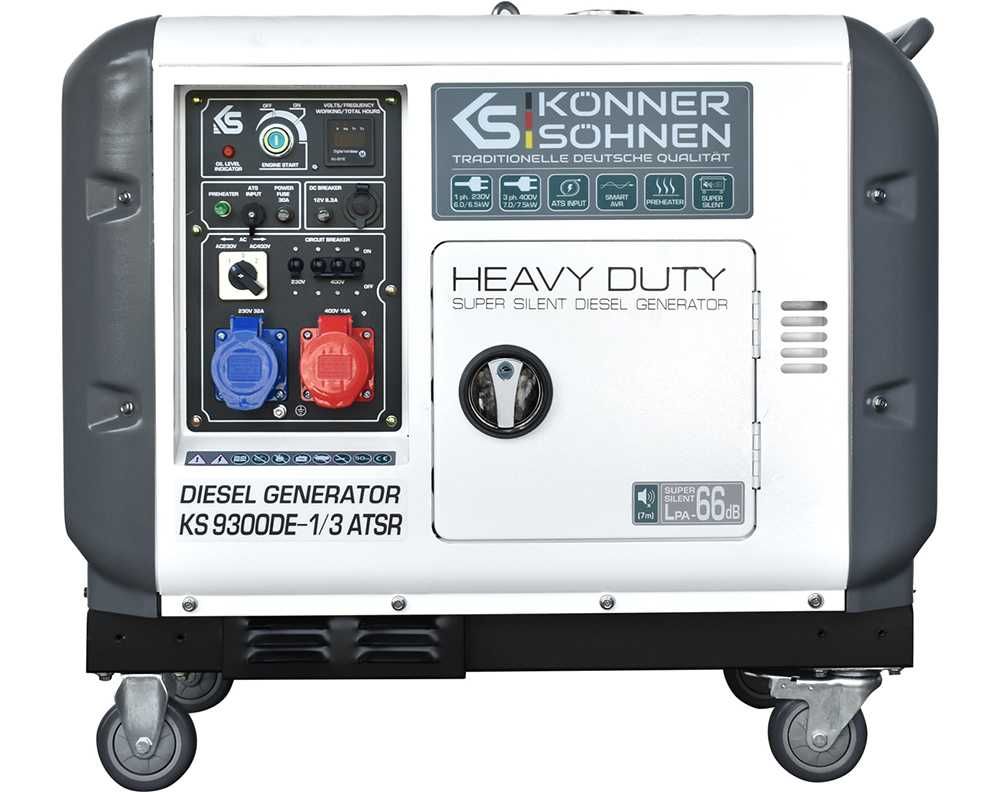 Generator diesel 230V 7,5 kW Konner & Sohnen KS 9300DE-1/3 ATSR NOU