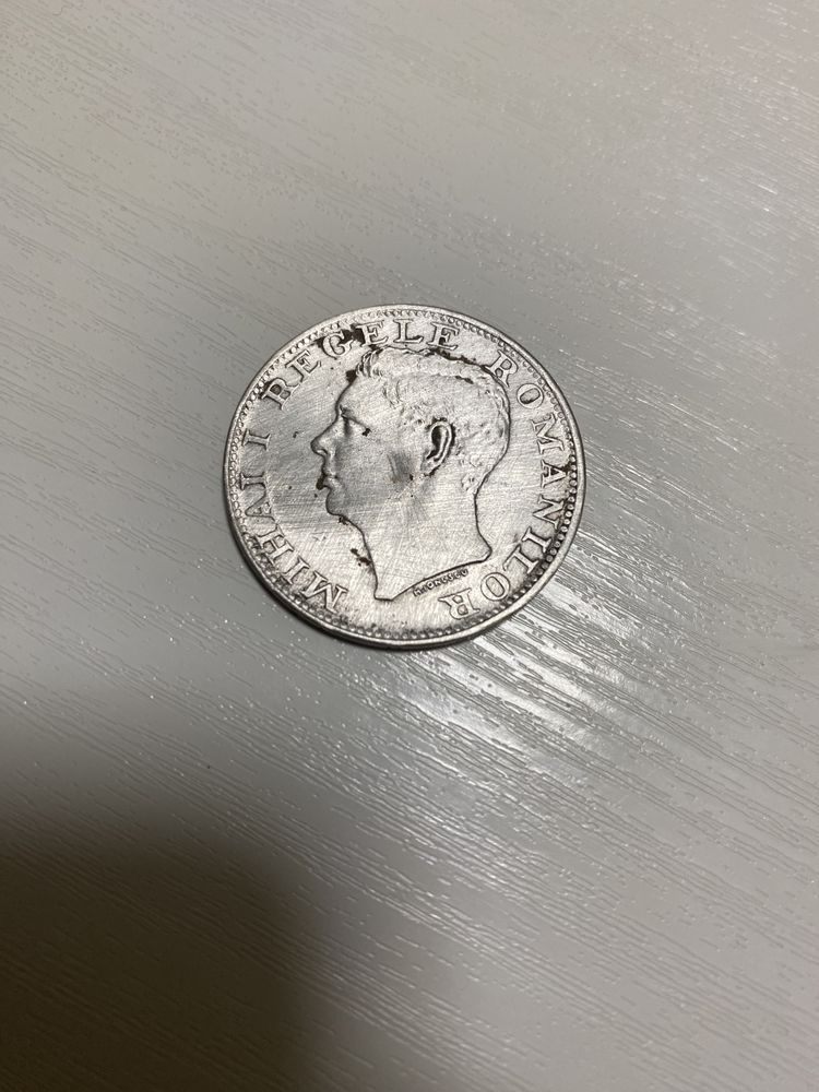 moneda 500 lei 12 g argint 1944