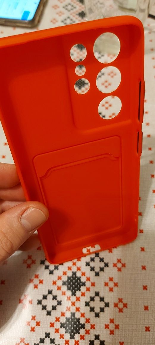 Samsung Galaxy S23 Ultra - кейс, червен