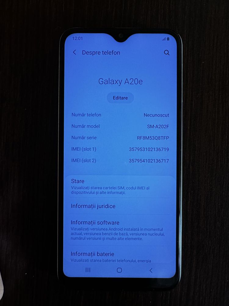 Samsung A20e 32 GB dual sim Alb