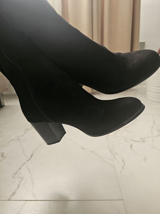 Cizme negre lungi HM, marimea 39