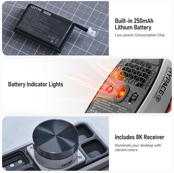 LOFREE Hypace Ultra Lightweight мишка (47g)