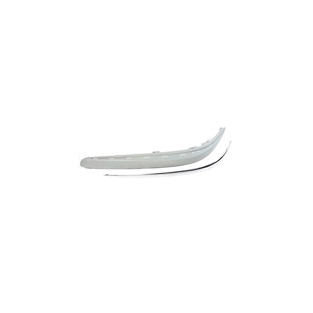 Bandou bara fata Mercedes Clasa E (W211) 03.2002-06.2006, Dreapta, 2118800612, 501607-8 insertie crom Model Elegance/Avangarde