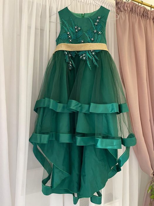 Rochie ocazie / seară fete 8-11 ani verde