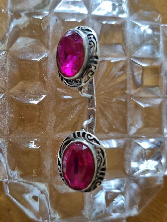 Изысканные серебряные серьги 925 пробы