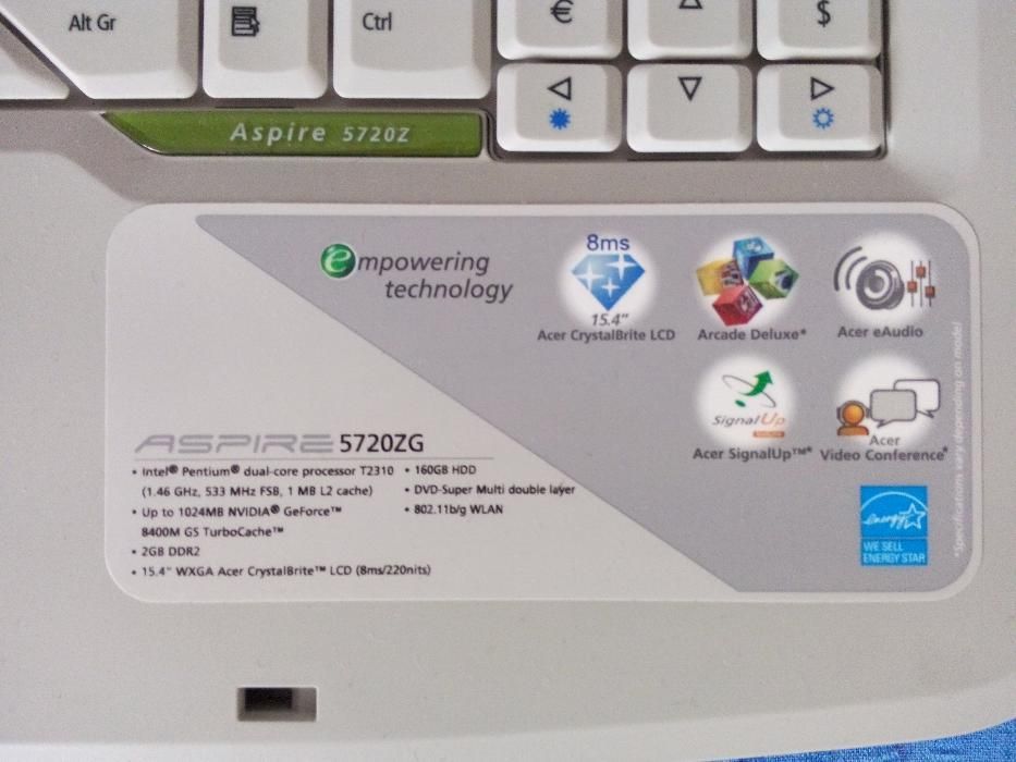 Laptop Acer Aspire 5720 ZG