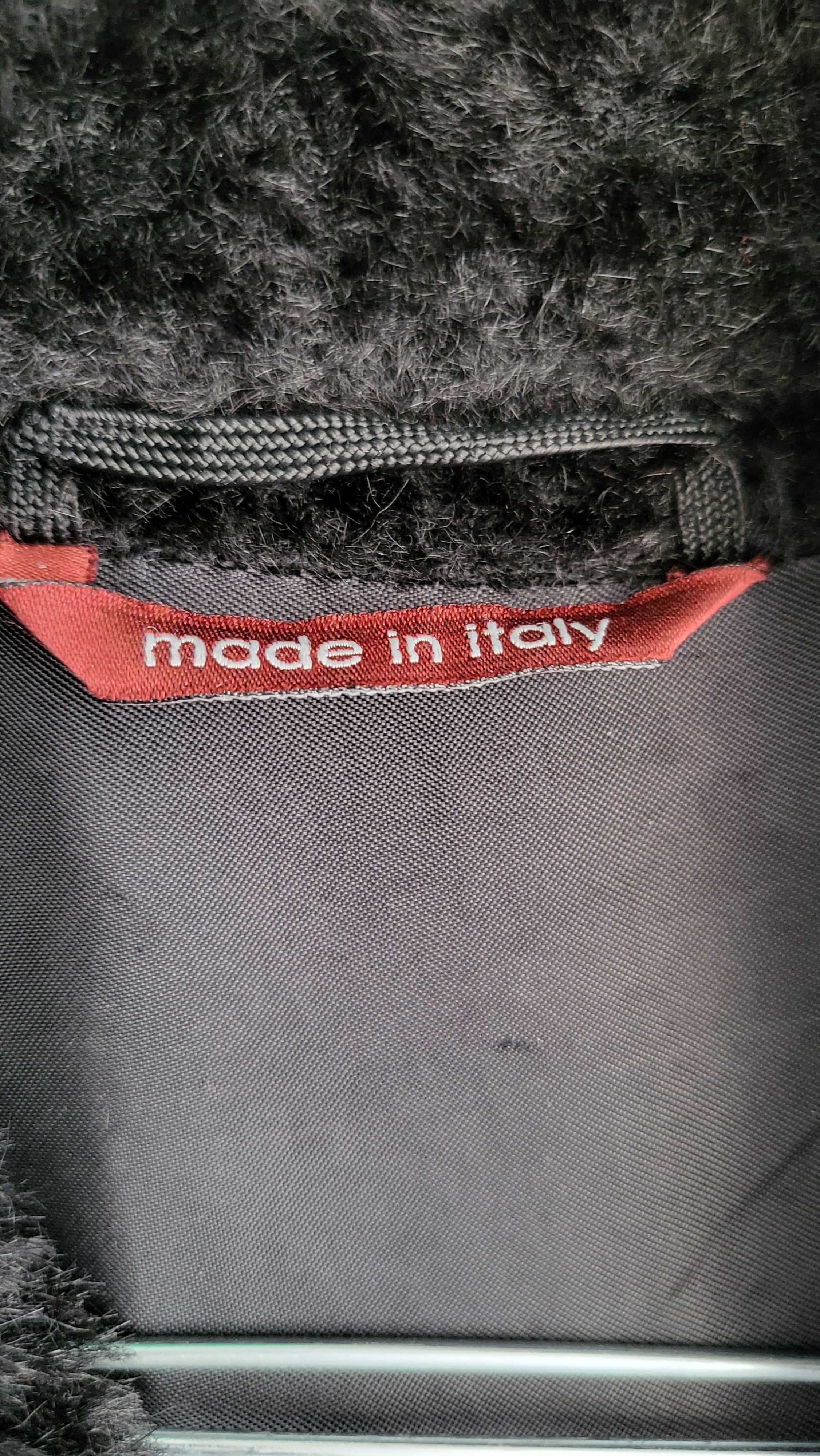 Max Mara -оригинално дълго топло палто от астраган и лисица