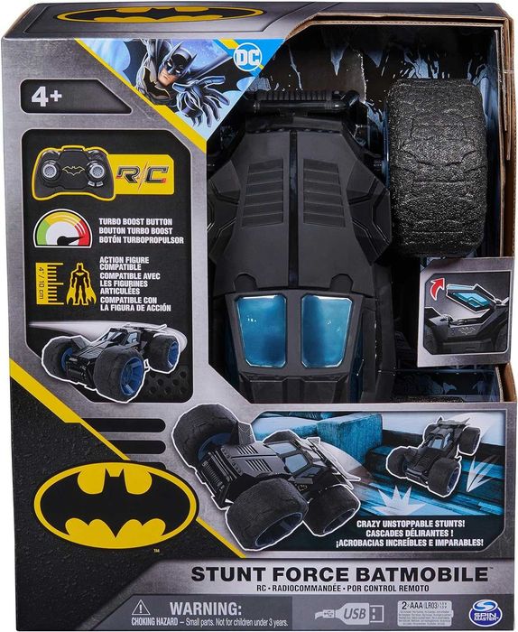 Батман Голяма Кола Батмобил с меки гуми и турбо ускорение Batman USB