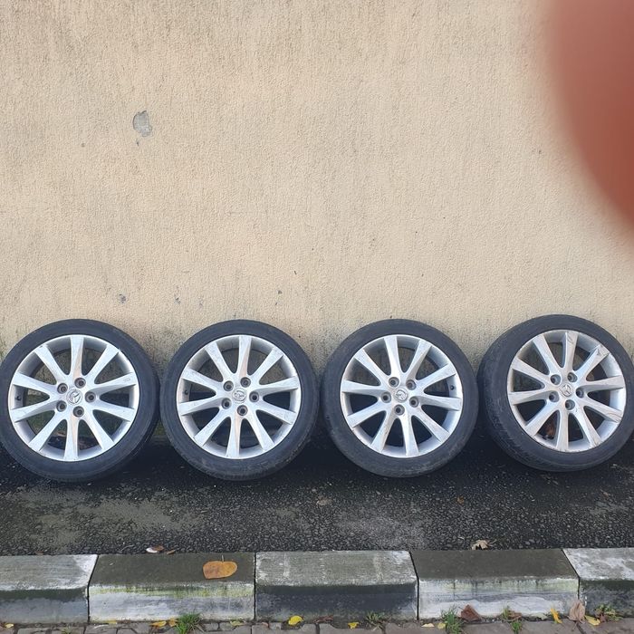 Vand set 4  jante Aliaj Originale Mazda etc 17 zoli Detalii in anunt !