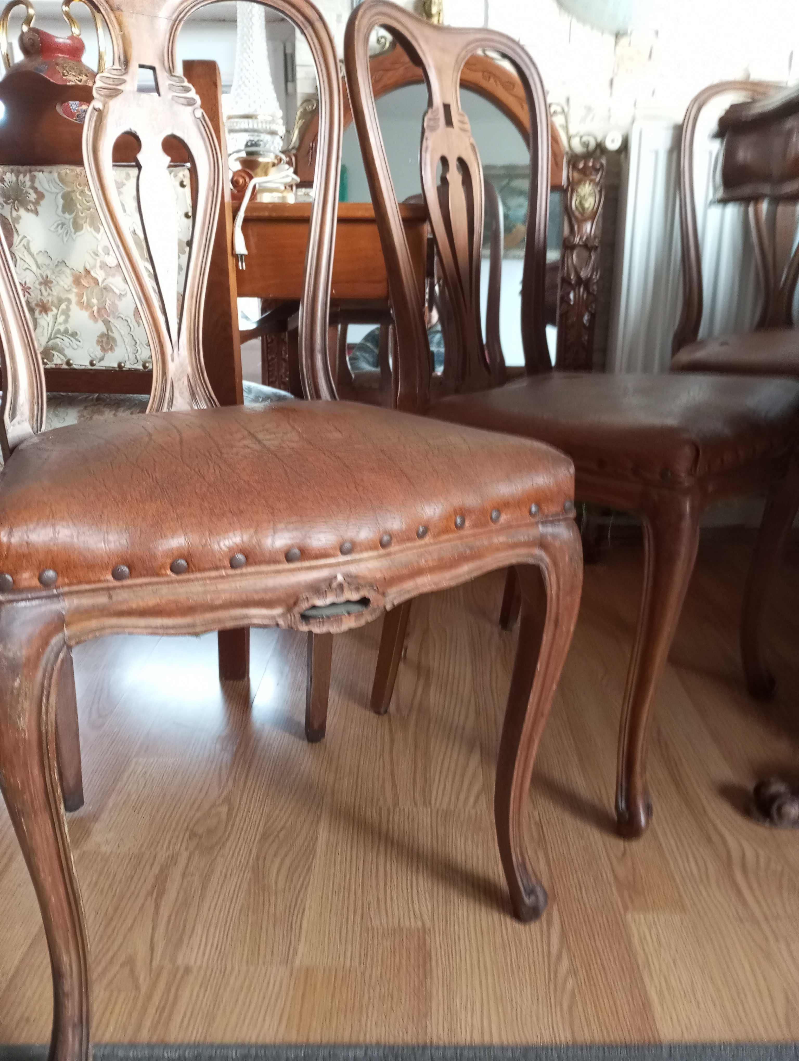 Set 8 scaune baroc antice vintage retro