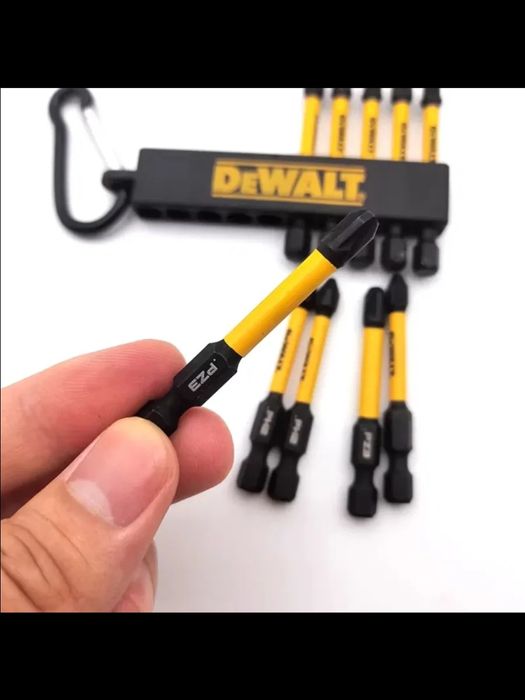 Комплект ударни битове с карабинер DeWALT DT7274, PZ2/PZ3/PH2 10 бр.