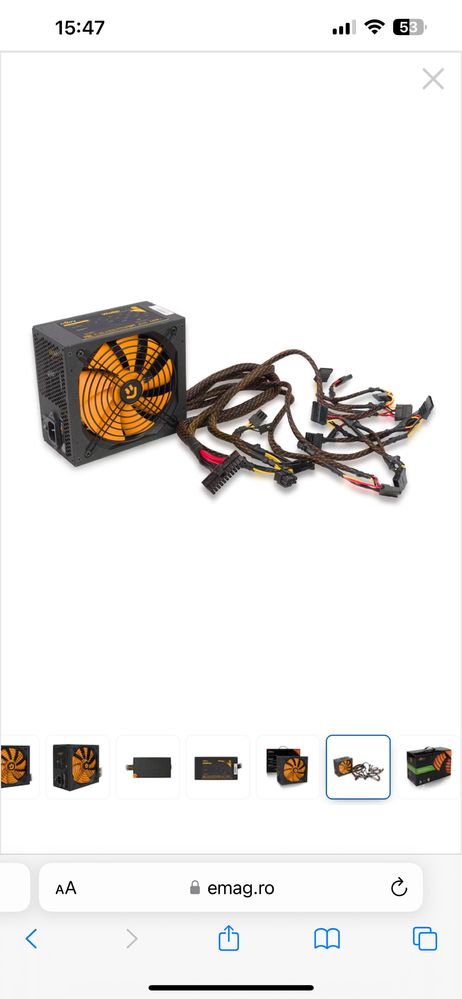 Sursa nJoy Woden 750, 750W Real Power, PFC Activ, 80 Plus Gold