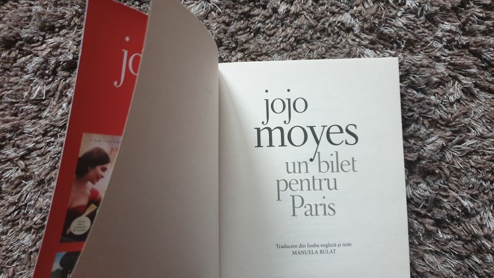 Carte Jojo Moyes-"Un bilet pentru Paris"