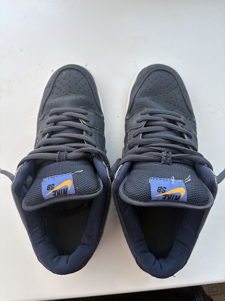 Кроссовки Nike sb dunk темного синего цвета