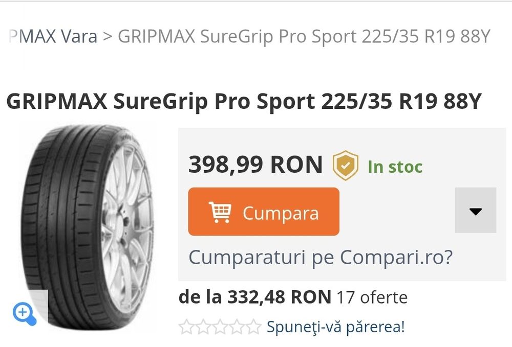 Anvelope 225/35/19 Dot 14/24 (noi)