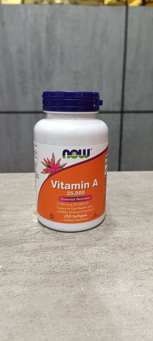 Now vitamin A 25.000 iu 250 softgels