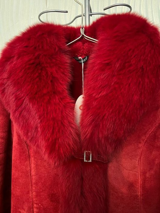 Дубленка натуральная с мехом песца