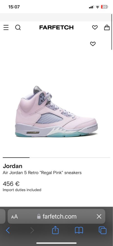 Jordan 5 Regal Pink/Ghost-Copa REFLECTIVE