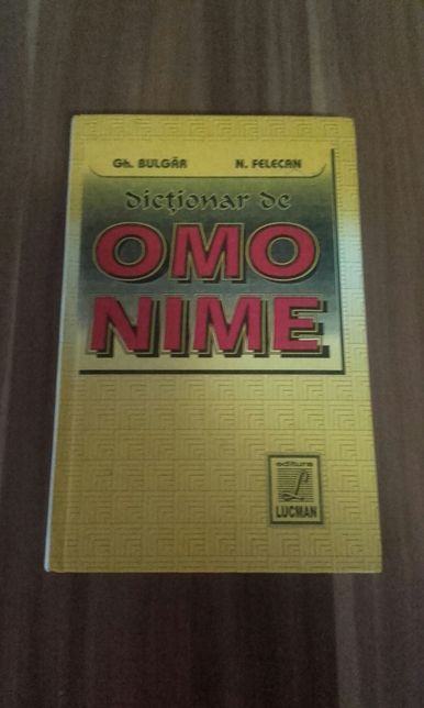 Dicționar de Omonime