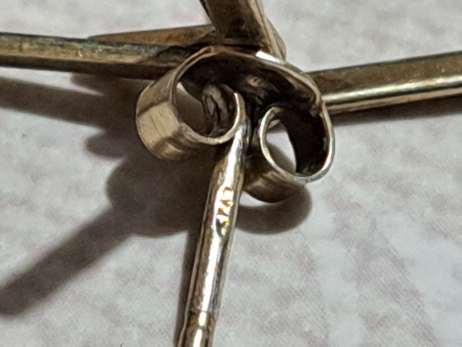 Cercei Argint Placati Cu Aur 1,49g