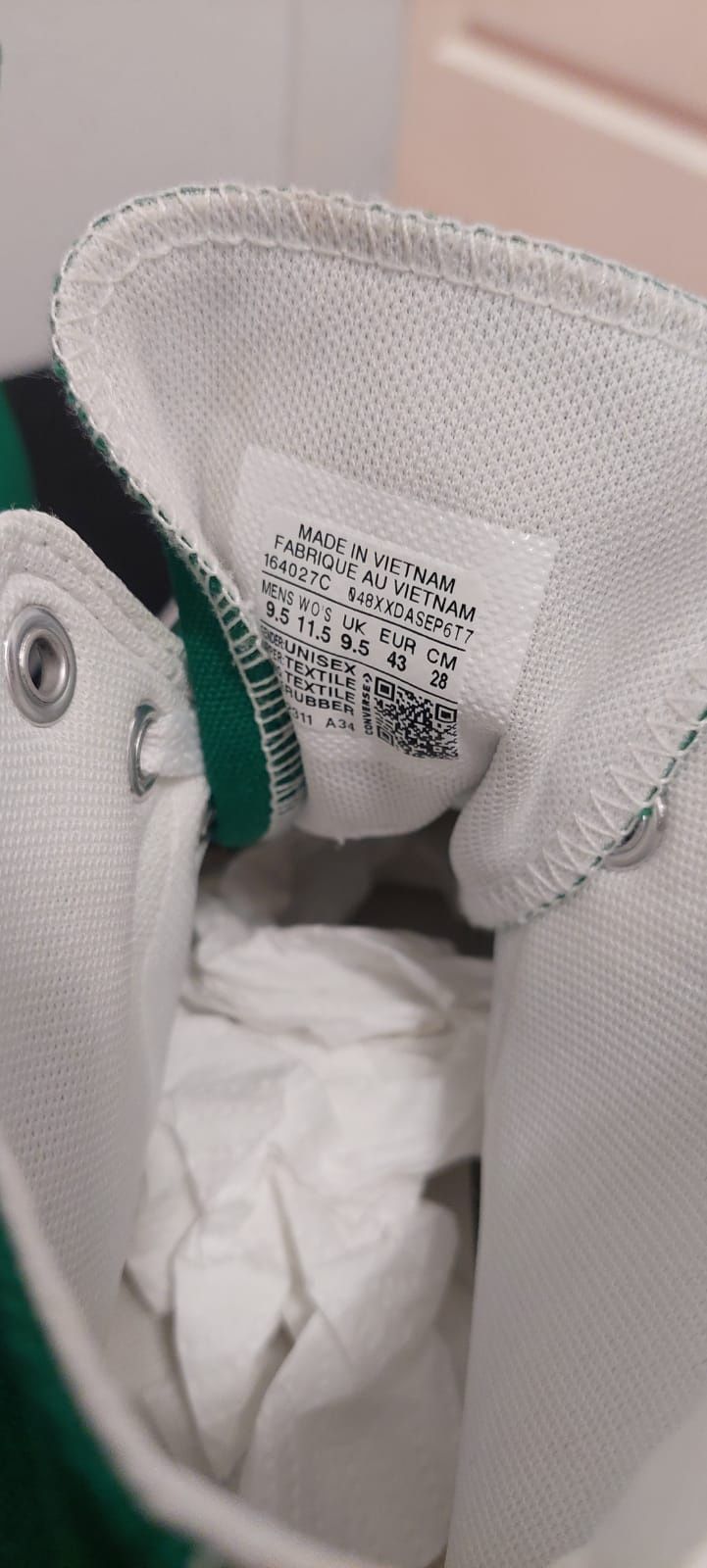 Converse verde barbati marimea 43 noi