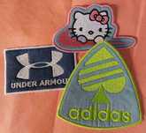 Сет от 3 нашивки – Adidas, Under Armour, Nike & Hello Kitty