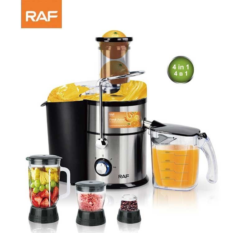 Доставка! RAF 4в1 Соковыжималка Блендер Чоппер Кофемолка Blender