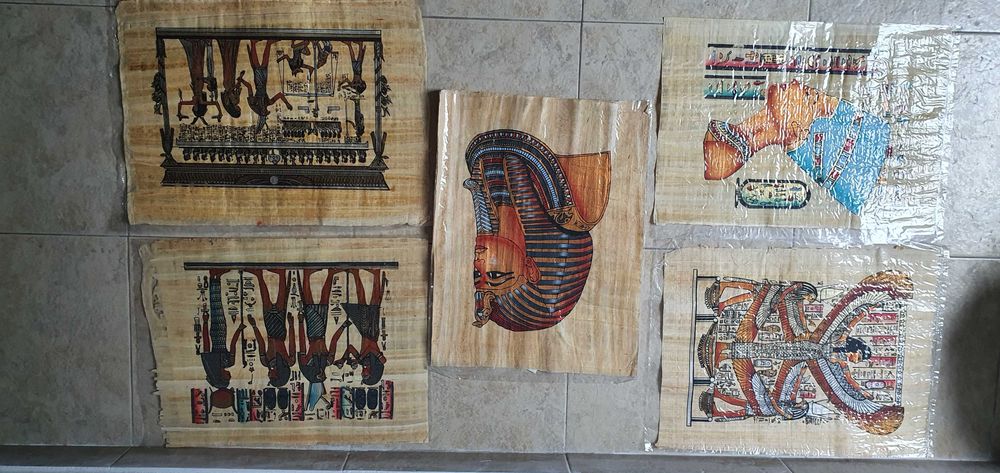 Оригинален папирус със сертификат и печат за оригиналност