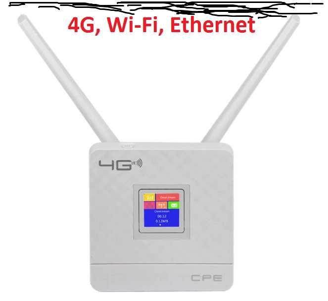 Роутер 4G+ модем Wi-Fi билайн актив алтел теле2 с выходом LAN RG45