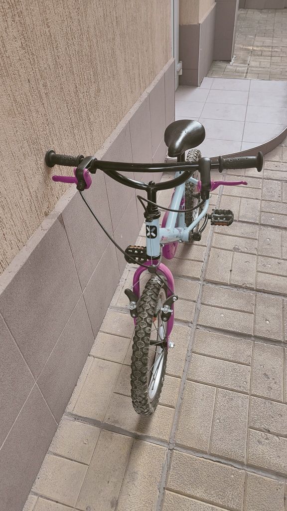 Детско колело (велосипед) BTWIN в розово и синьо