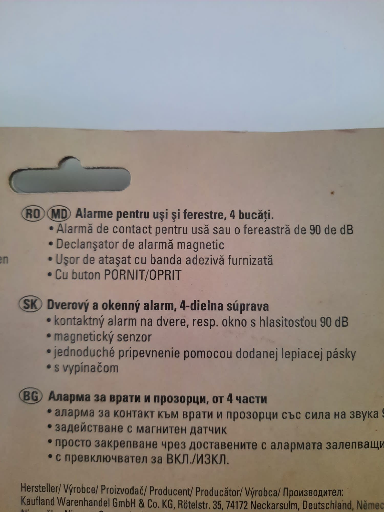 Vand alarme pt usi