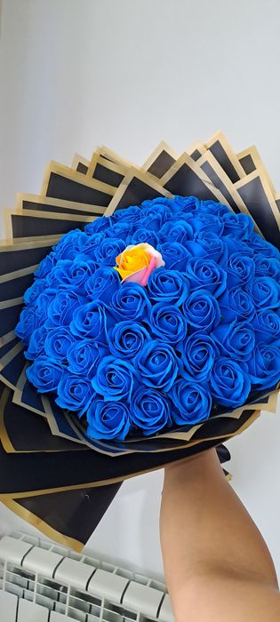 Buchet mare din flori din săpun