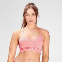 Bustiera tip bralette fără cusături My Protein, roz geraniu, L