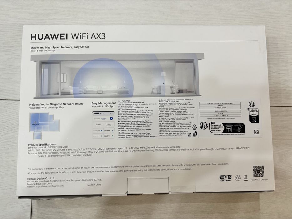 Router Wireless HUAWEI WiFi AX3 WS7100-20, 3000Mbps