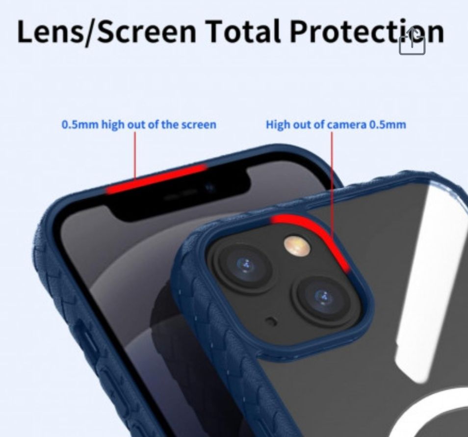 Husa de protectie pentru iPhone 12 Pro Max,silicon,albastru, 6,7 inchi