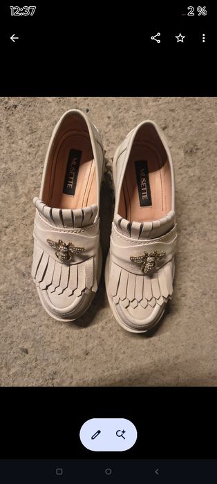 Pantofi Musette din piele
