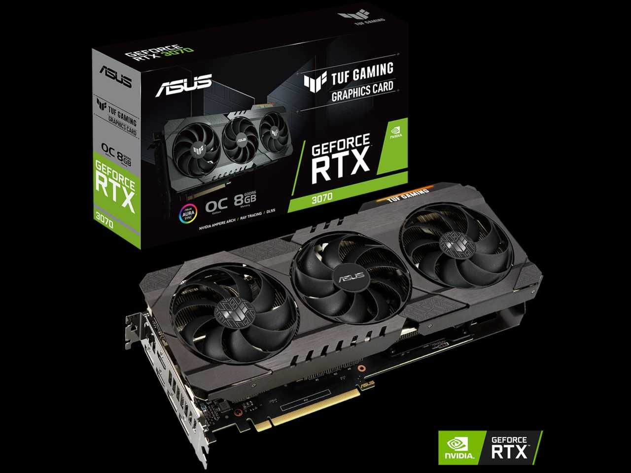 ASUS TUF Gaming GeForce RTX 3070 8GB. / Отлично състояние.