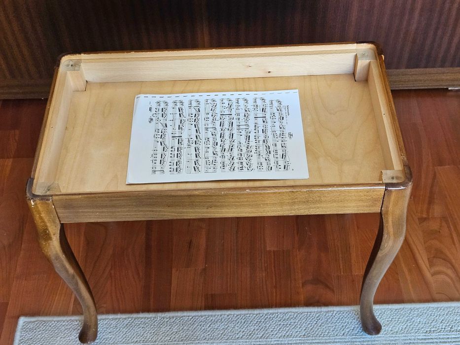 Scaun pentru pian, lemn masiv