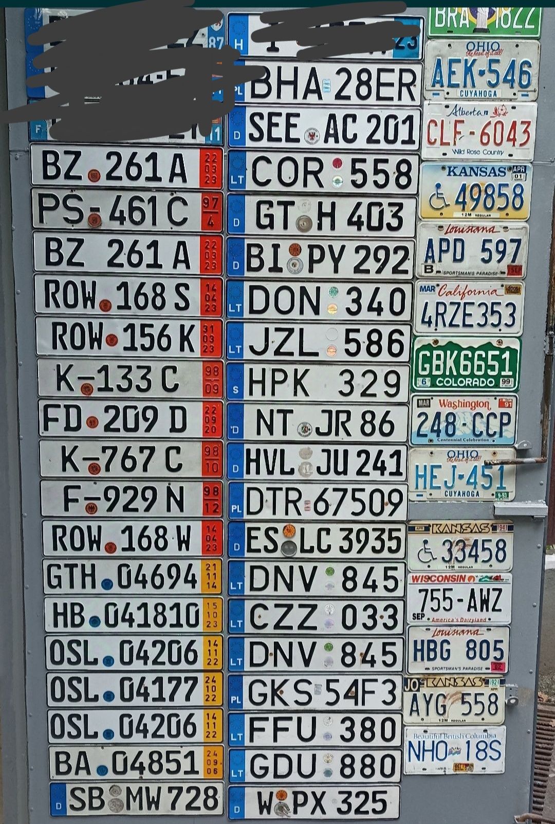 Номера разных стран автомобильные