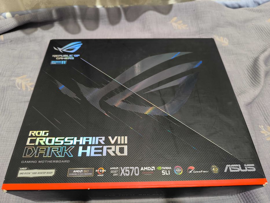 Топовая ASUS ROG Crosshair VIII Dark Hero X570 + AMD Ryzen 5 5600X