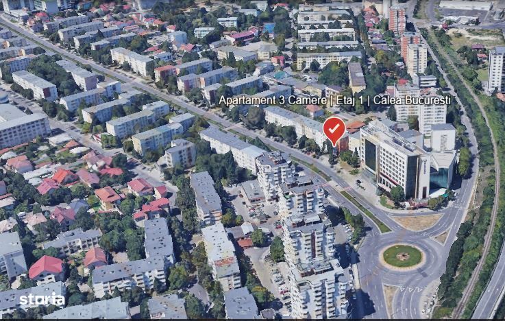 Apartament 3 camere Calea Bucuresti Etaj 1, Pitesti