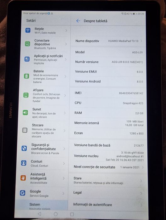 Vand Tableta Huawei MediaPad T3 10