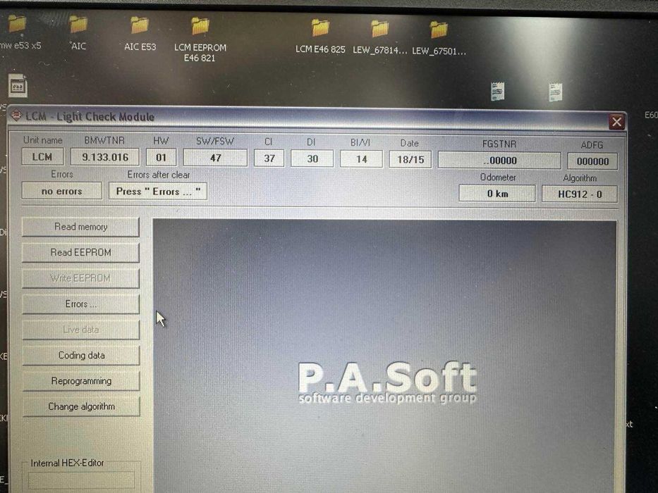 Ключове за фарове BMW E46 (LSZ) последно поколение (HW01/SW47/CI37)