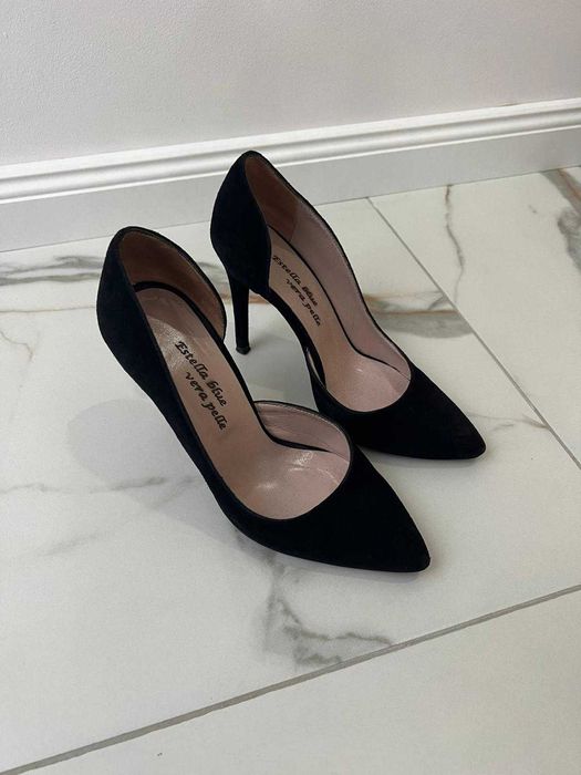 Pantofi Dama Estella Blue nr. 36 piele