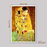 Reproducere lucrare Gustav Klimt “Sărutul” pe panza inramata