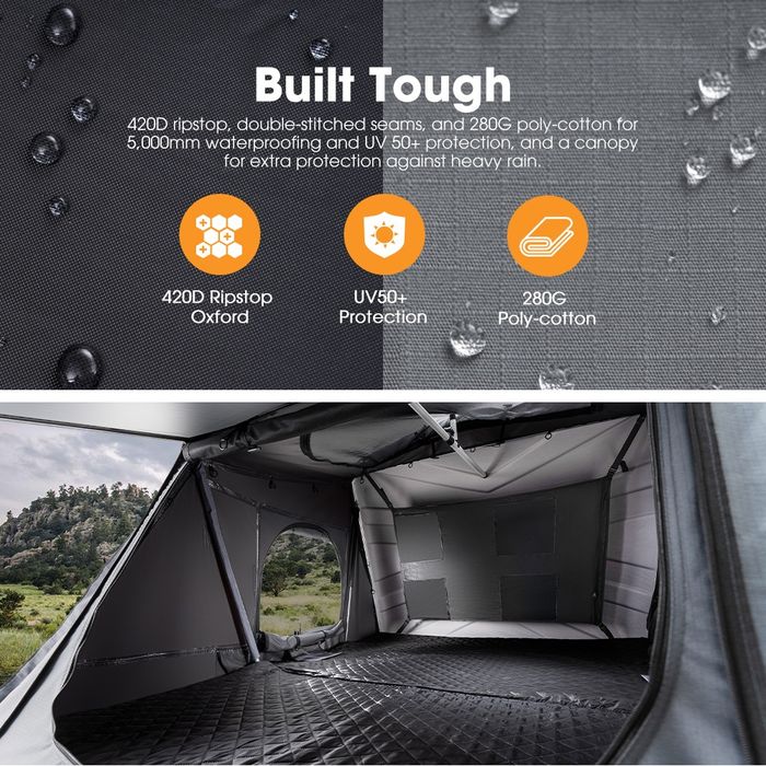 Cort auto plafon NOU 3-4 persoane cort overlanding SE TRIMITE SI IN TA