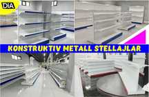 Стеллаж металлический сборный, konstruktiv metall stellajlar